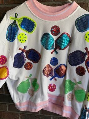 Queen of Sparkles Pickleball Sweatshirt